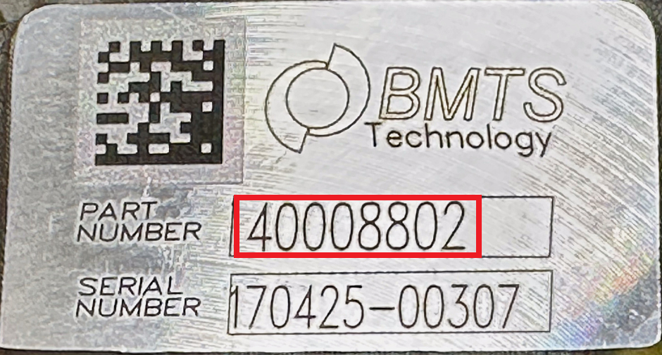 BMTS ID plate example